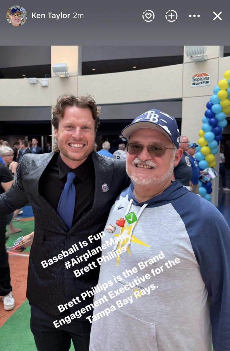 beachsnooker's tweet photo. Then, April 1, 2022 to Now, April 6, 2026. Rays Outfielder to Brand Engagement Executive for @RaysBaseball #BaseballIsFun #AirplaneMan #RaysUp ⚾️❤️✈️👍🏻🙌🏻✅ #BrettPhilips @BaseballisFun__  @Brett_Phillips8 @beachsnooker https://t.co/OhmGa836ZH