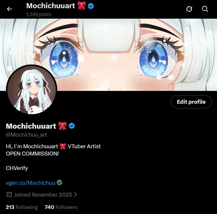 finally verified…🥹✨
thank you so much for all the support, likes, rts, and kind words
i’ll keep doing my best and create more for you guys<33

#vgen #vtuber