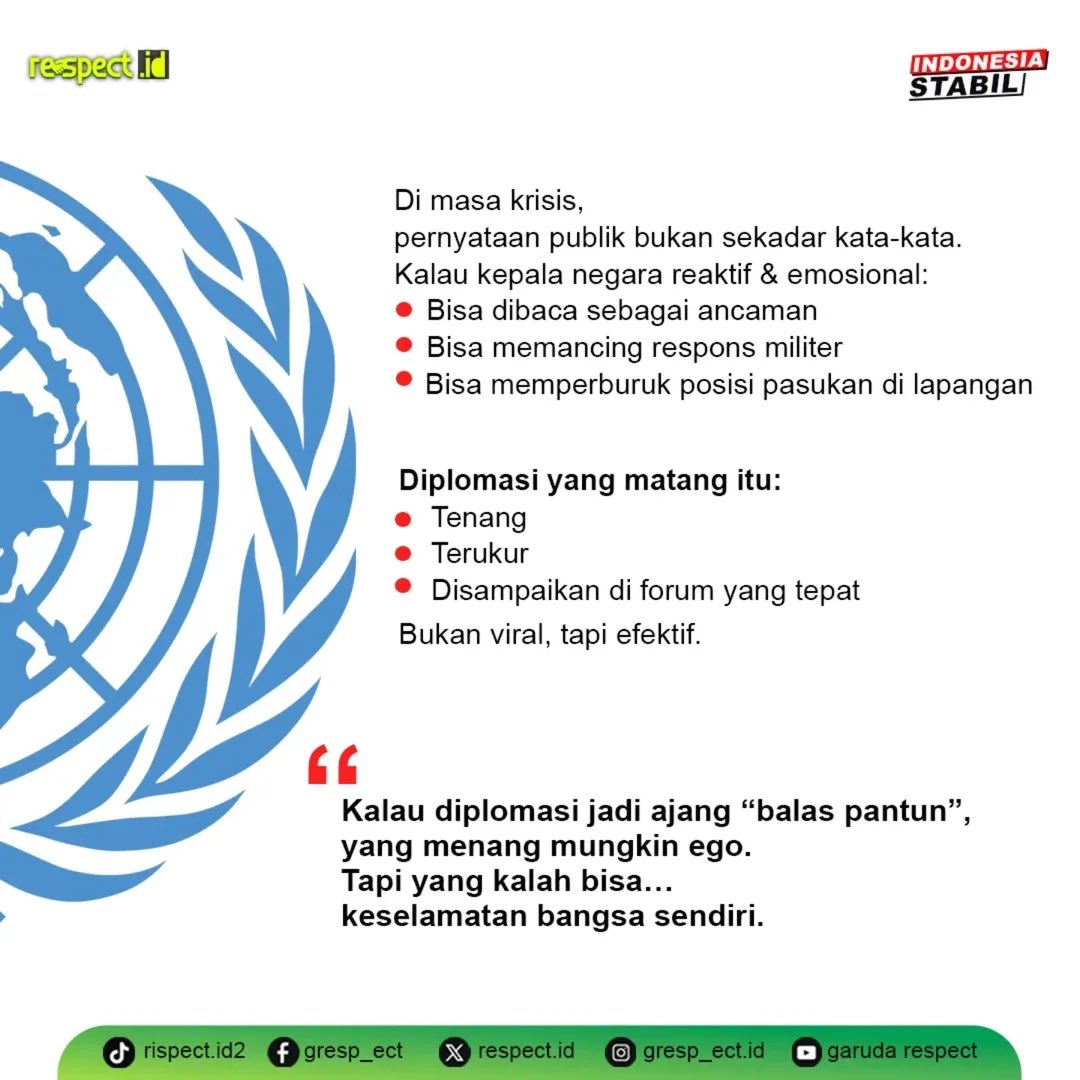 Syydivaa's tweet image. Tenang bukan lemah. Justru itu cara menjaga negara tetap aman.
#JagaIndonesia #Stabilitas #IndonesiaAman