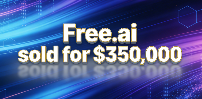 DomainNews24's tweet photo. Domain Sold!
💰Free. ai sold for $350,000
🛒Sold via Atom. com
🗓️April 2, 2026
This domain name naturally points to "AI freedom, free AI, and boundless intelligence," perfectly aligning with the current industry trends of AI democratization, open-source tools, and decentralized AI services.
more：https://t.co/c4yvBAwI9q