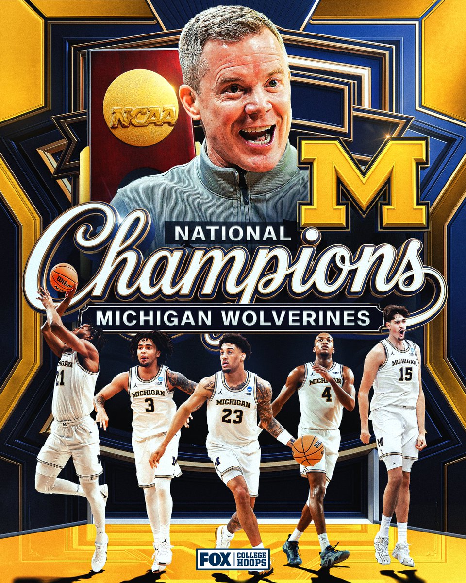 THE WOLVERINES ARE NATIONAL CHAMPIONS! 🏆 

FOR THE FIRST TIME SINCE 1989, <a href="/UMICHBBALL/">Michigan Men's Basketball</a> IS BACK ON TOP!