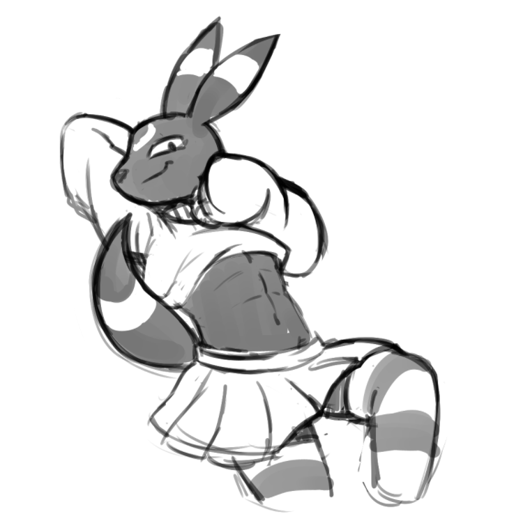 medeixeacorda's tweet image. #umbreon #startersOc #doodle