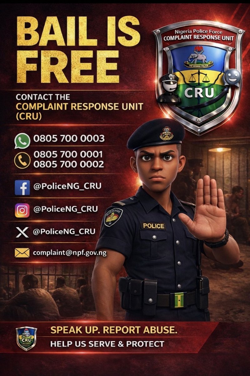 CspIniedu's tweet photo. Dont miss the grand finale of the #NigeriaPoliceWeek parade and tactical displays today. The @PoliceNG_CRU is committed to IGP @TunjiDisu1 mandate to end the era of #impunity. Our citizens are the BOSS and remain so at every @PoliceNG formation. #notoimpunity #bailisfree #PIYF https://t.co/q6ApiR4yoH