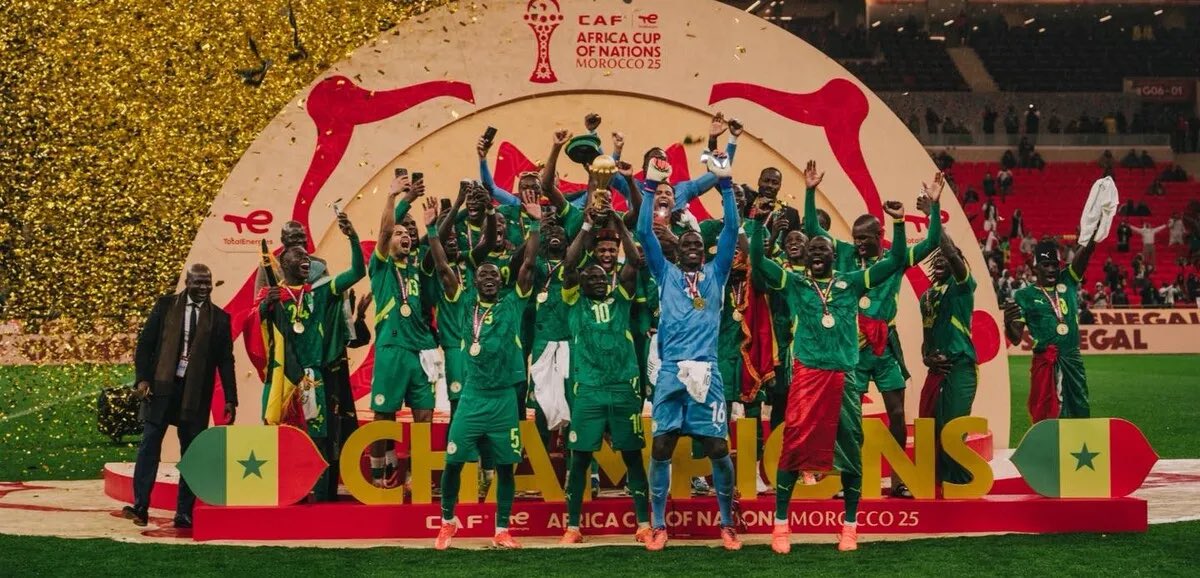 shakazulu2026's tweet photo. @LionTimes_ Vous faites 10.000 posts par jour juste pour vous rassurer vous-mêmes. Sinon tout le monde connaît les champions d’Afrique 2025. Montrez nous votre trophée 🏆 et vos médailles 🥇 

🇸🇳🇸🇳🇸🇳 https://t.co/swlQtj8v8H