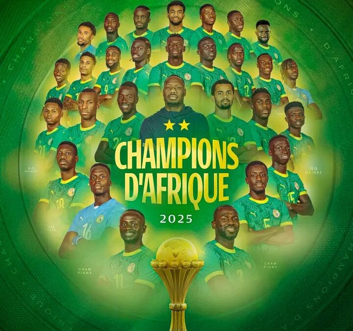 shakazulu2026's tweet photo. @LionTimes_ Vous faites 10.000 posts par jour juste pour vous rassurer vous-mêmes. Sinon tout le monde connaît les champions d’Afrique 2025. Montrez nous votre trophée 🏆 et vos médailles 🥇 

🇸🇳🇸🇳🇸🇳 https://t.co/swlQtj8v8H