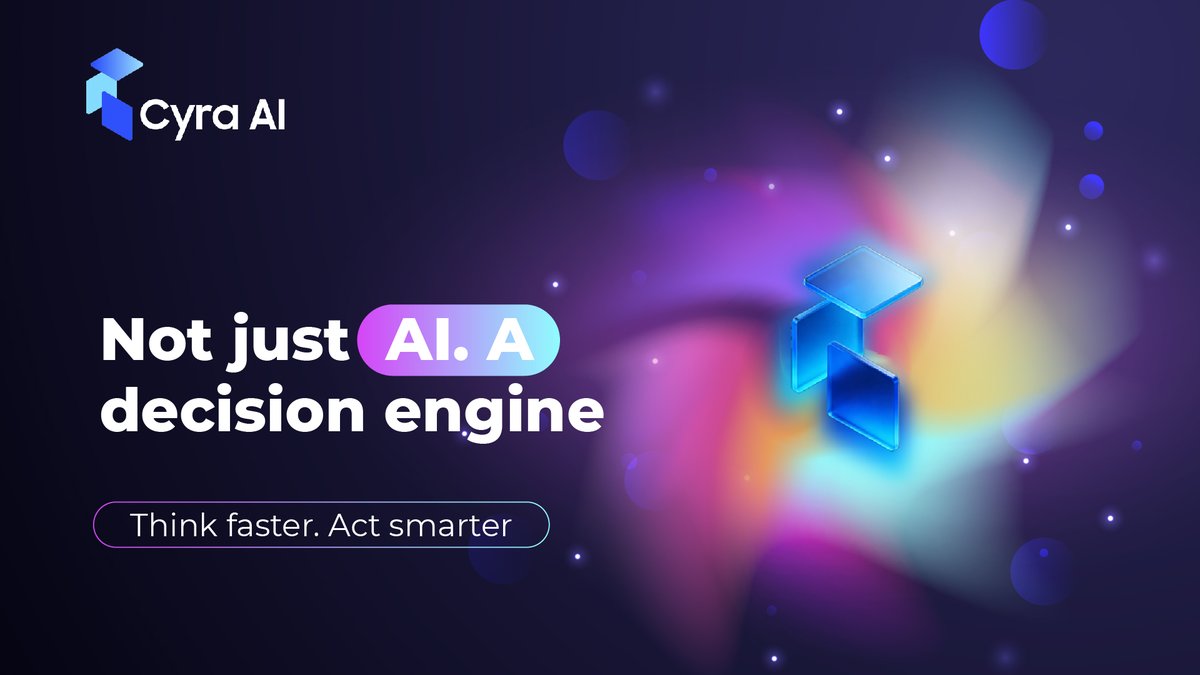 CyraAI_'s tweet photo. π Imagine AI not just as a tool β but as your real-time decision engine in Web3 β‘οΈ
Analyzing markets, optimizing strategies, and turning data into actionable insights at speed π€π
Sounds futuristic? With Cyra AI, itβs already happening π
#CyraAI #AI #Web3 #AIFinance https://t.co/TyJqAXquAA