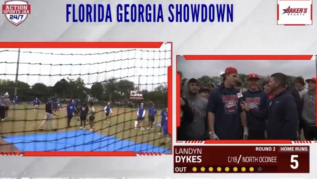 NorthOconeeBASE's tweet image. Thanks to @BakersSports for hosting the FL/GA Showdown Home Run Derby. Congratulations to Titan @landyndykes2026 on winning the championship. 
#hardware