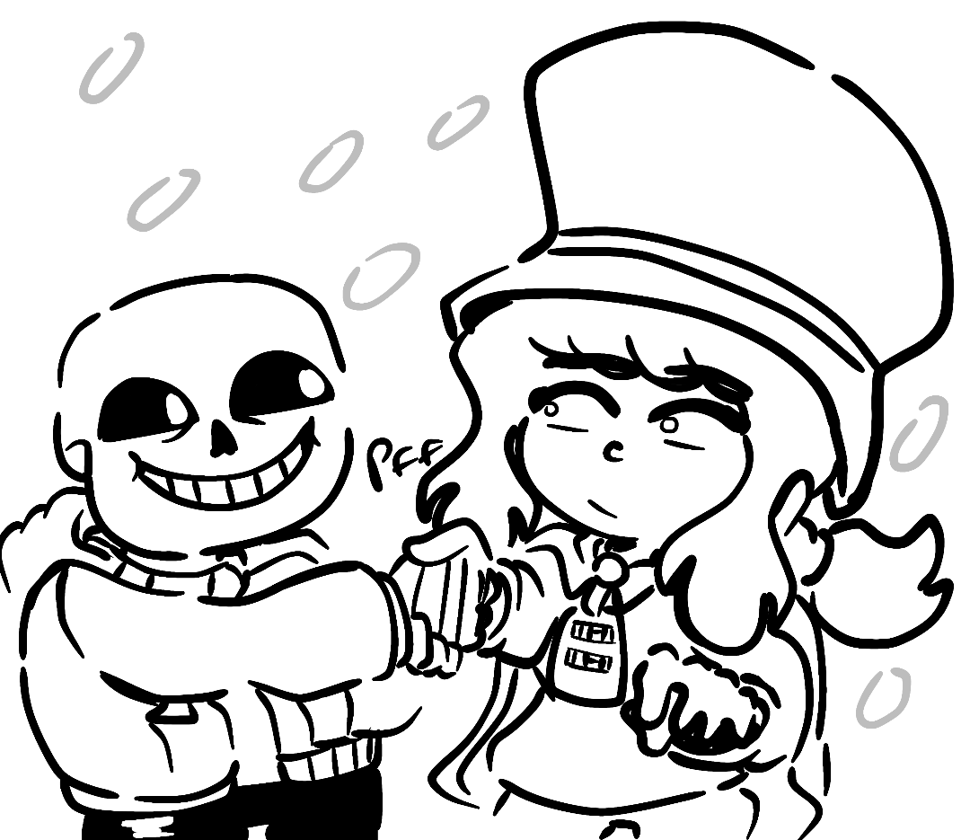 🦴 🎩 #Undertale #Sans #Ahatintime #Hatkid
