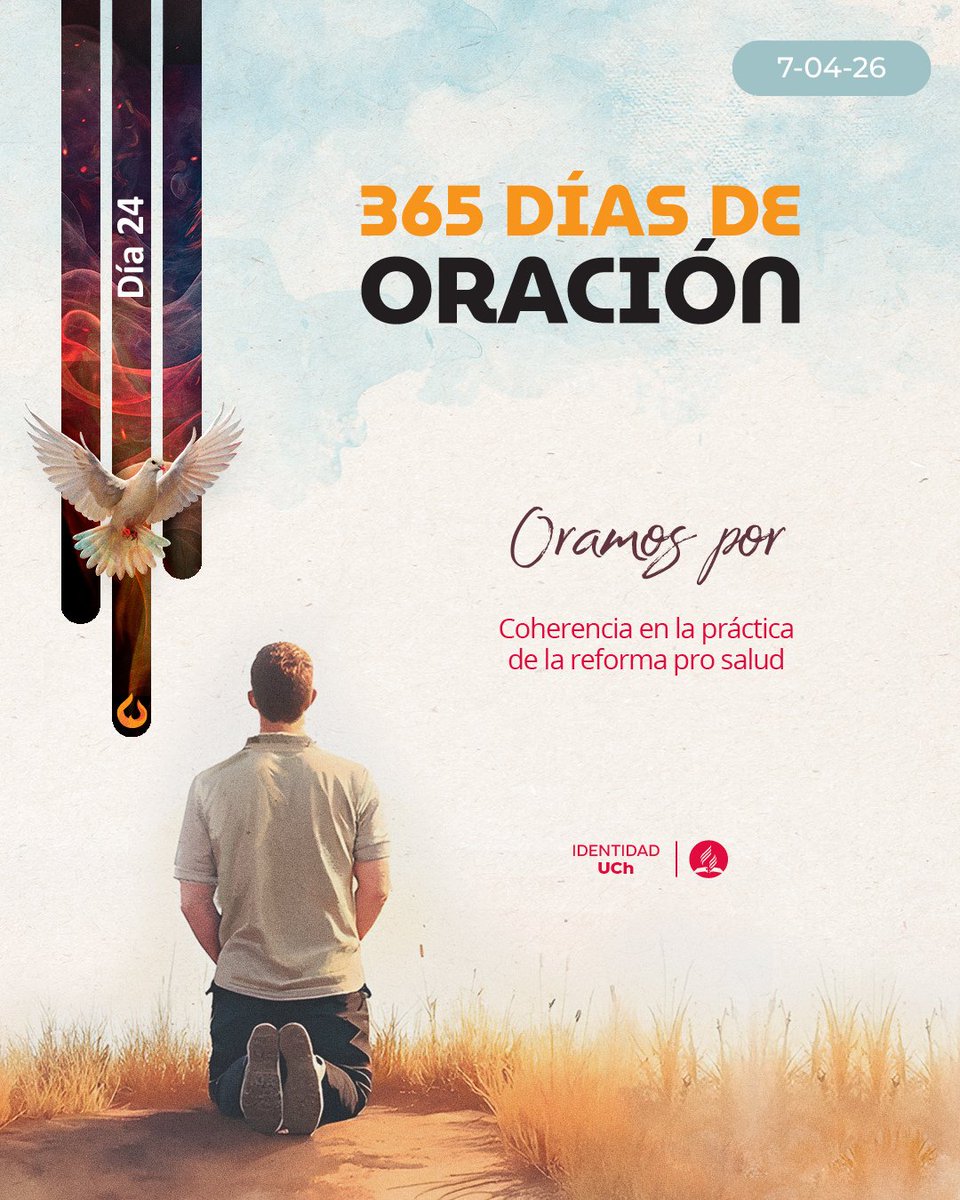 La reforma pro salud 💚 es el plan de Dios para una vida abundante en esta Tierra y nos prepara para el regreso de Jesús.
🙏 Oremos para vivir una vida coherente, que refleje nuestro amor y respeto por el cuerpo que Dios nos dio.