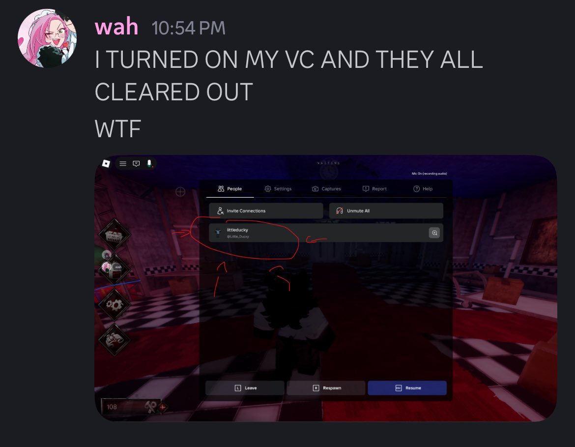 StitchStyxi_'s tweet photo. BRO see ykw even my friend mushy left 😭😭😭😭 im never turning on vc ever again https://t.co/LtqoYREmAO