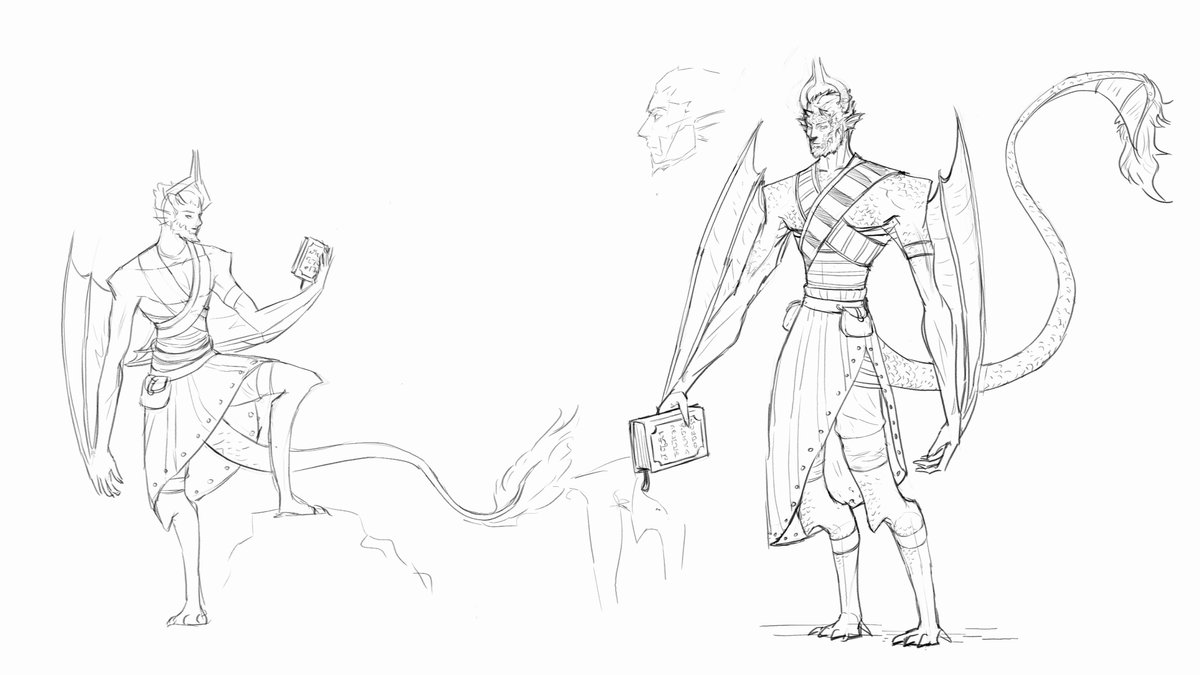 upaxsama's tweet photo. Zetheus Sketches. He's exploring the Aftlight islands https://t.co/zjz4RxZLdq