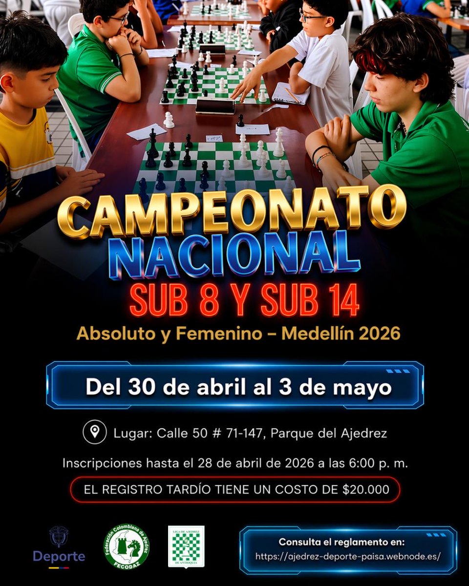 Liga de Ajedrez de Antioquia tweet media