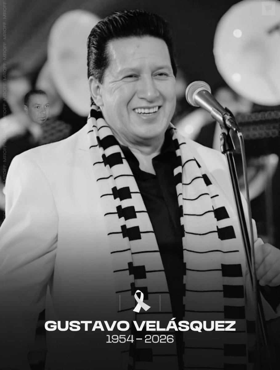 La cumbia ecuatoriana está de luto tras el fallecimiento del maestro Gustavo Velásquez,su voz sonora y limpia conquistó  escenarios internacionales convirtiéndolo en uno de los mayores exponentes ecuatorianos, obtuvo el 2do. lugar en festival OTI en 1987 en Lisboa,descansa en paz
