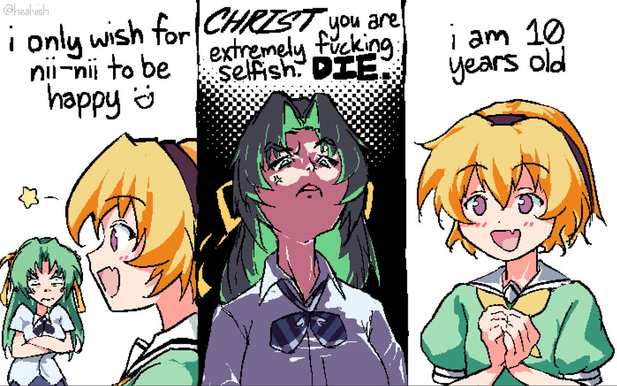 naehoom's tweet photo. shion during meakashi arc of higurashi https://t.co/K97r2G5gYt