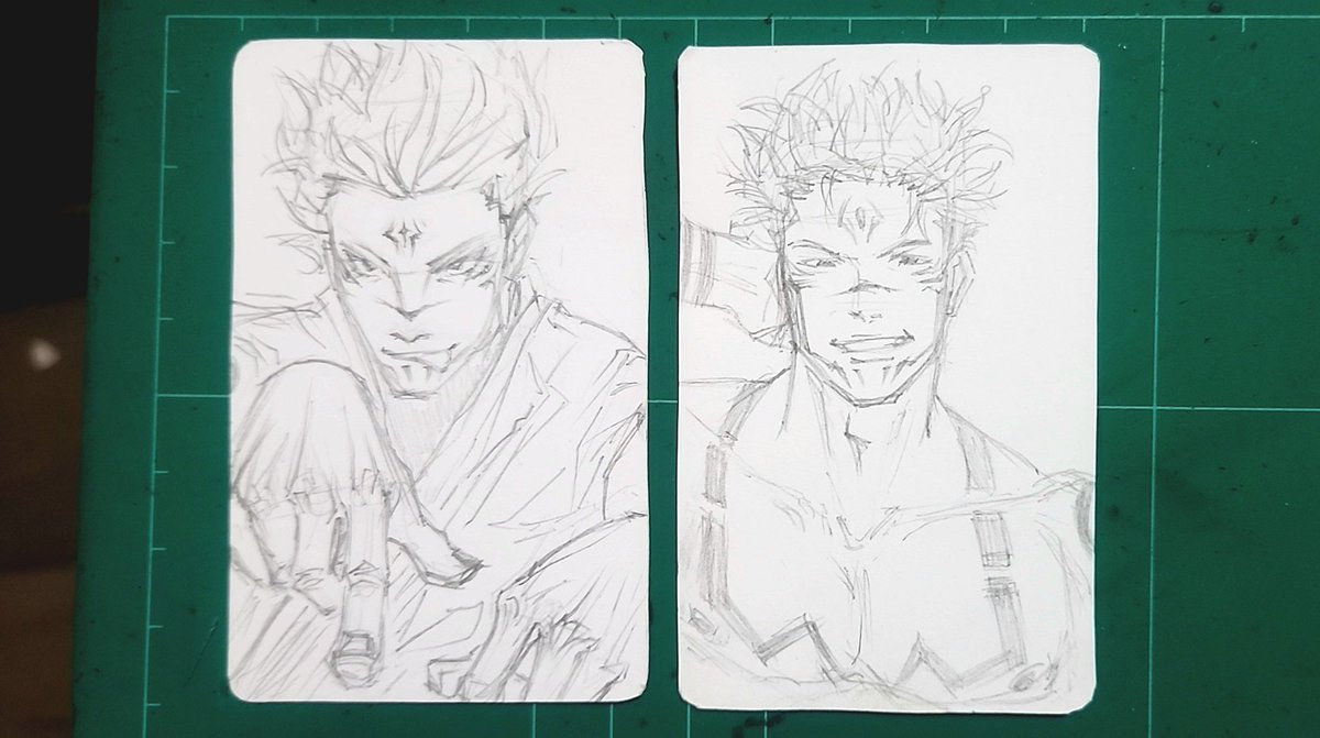 Kkloyact's tweet photo. I grab the pencil today after months, and it feels like heaven again

#sukuna #hitthat all day btw, I'm a freak for that man https://t.co/GdKydR9f1I