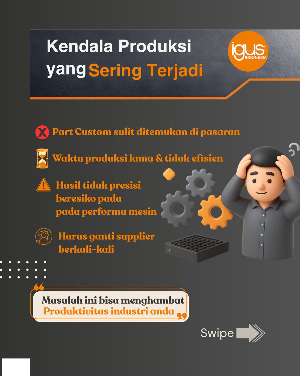 igus_indonesia's tweet image. Pernah ngalamin hasil produksi kurang presisi?

Lewat layanan CNC dari igus, menjadi solusi yang tepat untuk machining Anda jadi lebih rapi, presisi, dan konsisten.

👉 Yuk konsultasikan kebutuhan Anda, Gratis!
🔗 igus.co.id

#igus #igusindonesia #cnc #cncmachining