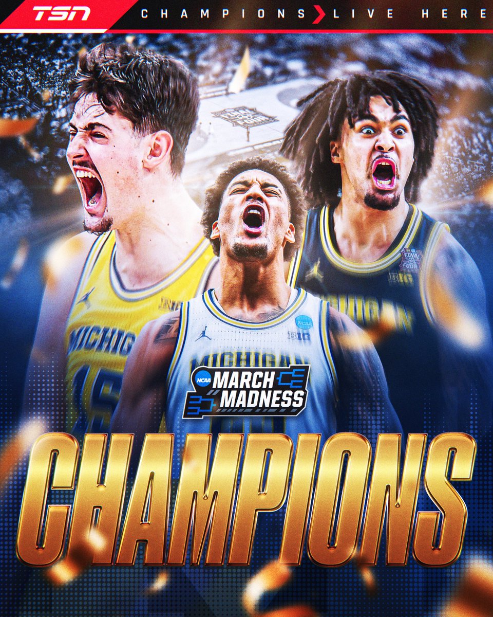 TSN_Sports's tweet image. THE MICHIGAN WOLVERINES HAVE WON THE NATIONAL TITLE 🏆

#MarchMadness