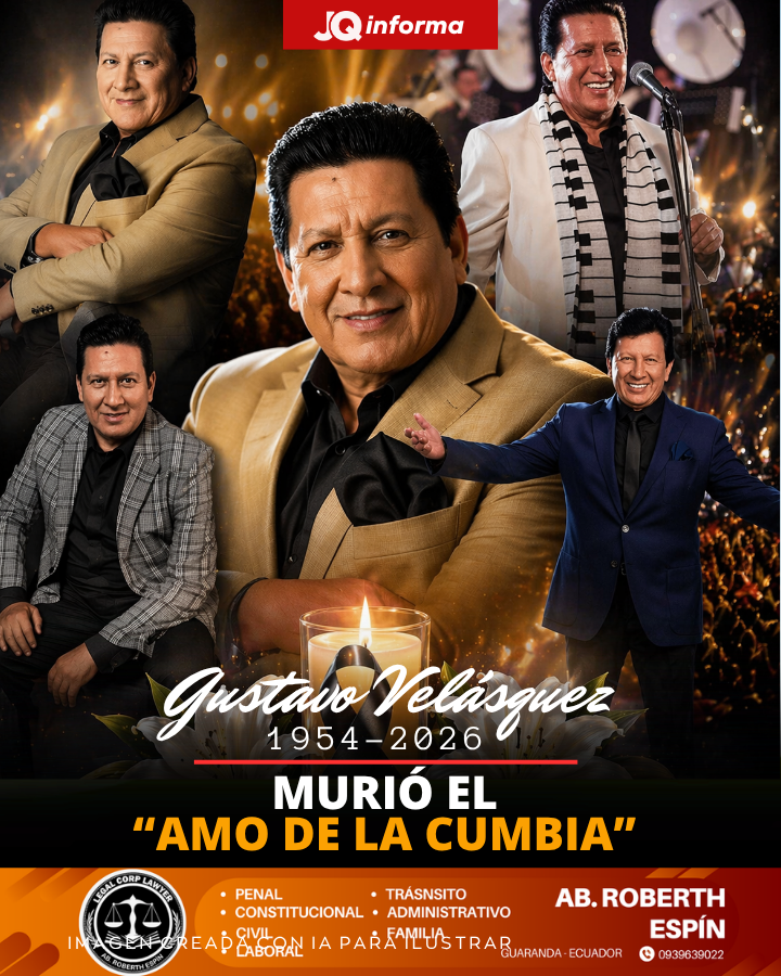 jqteleamazonas's tweet photo. Ecuador está de luto. 🇪🇨
Falleció Gustavo Velásquez, el “Amo de la Cumbia”, tras luchar 6 años contra el cáncer.
Deja más de 100 discos y un legado que marcó generaciones.
Su voz se apaga, pero su música vivirá para siempre. 🎶 https://t.co/fM1SWTJpjR