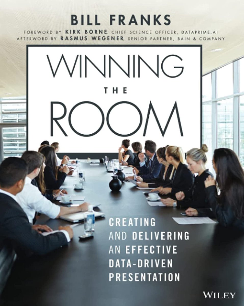 KirkDBorne's tweet image. 💯🚀“Winning The Room: Creating and Delivering an Effective Data-Driven Presentation” by @billfranksga (with Foreword by me)

👉Available at amzn.to/3htD2Qb 👈
——————
#DataStorytelling #CDO #CMO #BI #Startup #DataScientist #DataScience #Analytics