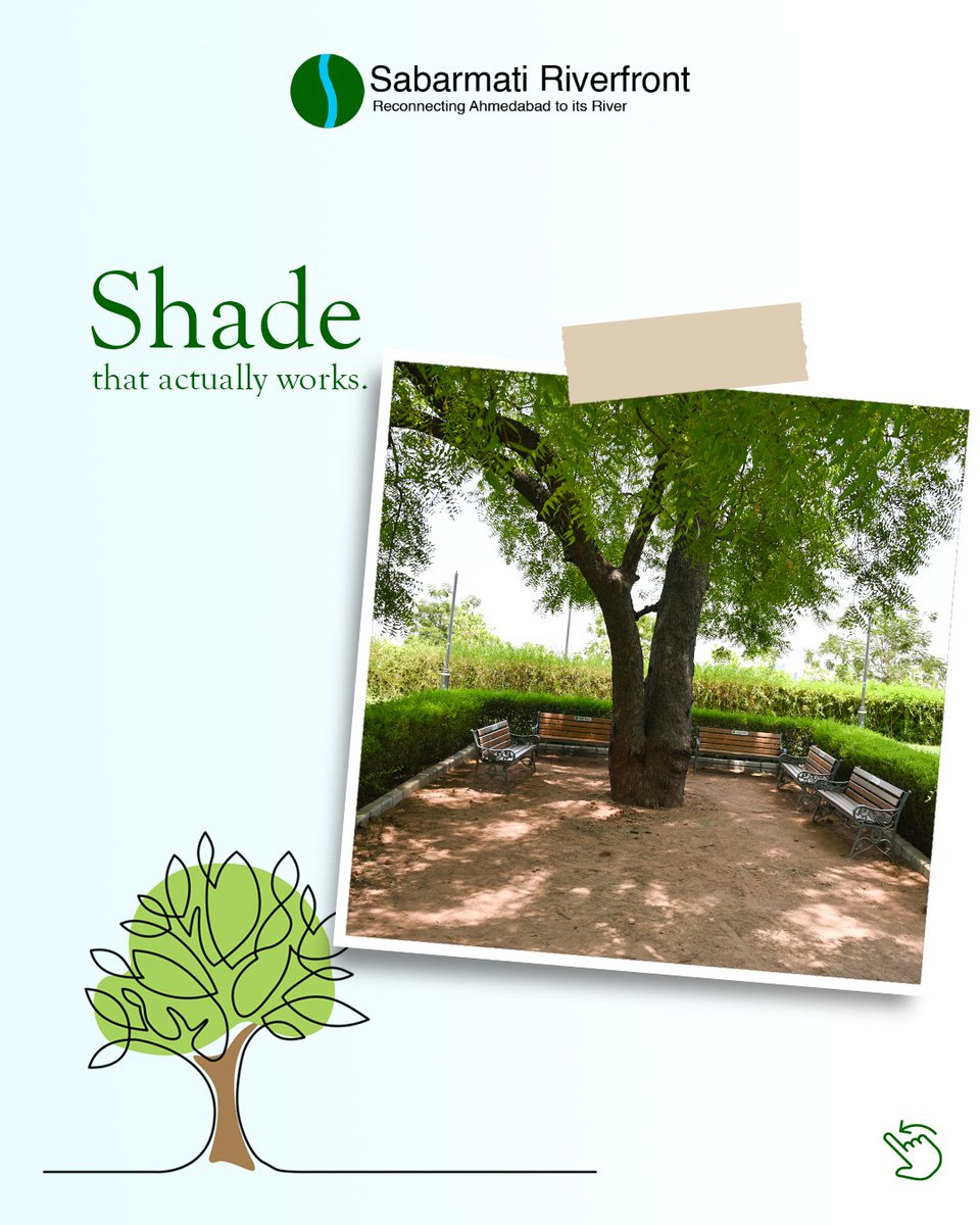 SRFDCL's tweet image. Hot outside? Touch grass. Literally.
B J Park, Sabarmati Riverfront West

#cool #shades #GreenSpaces #sabarmatiriverfront #ahmedabad
