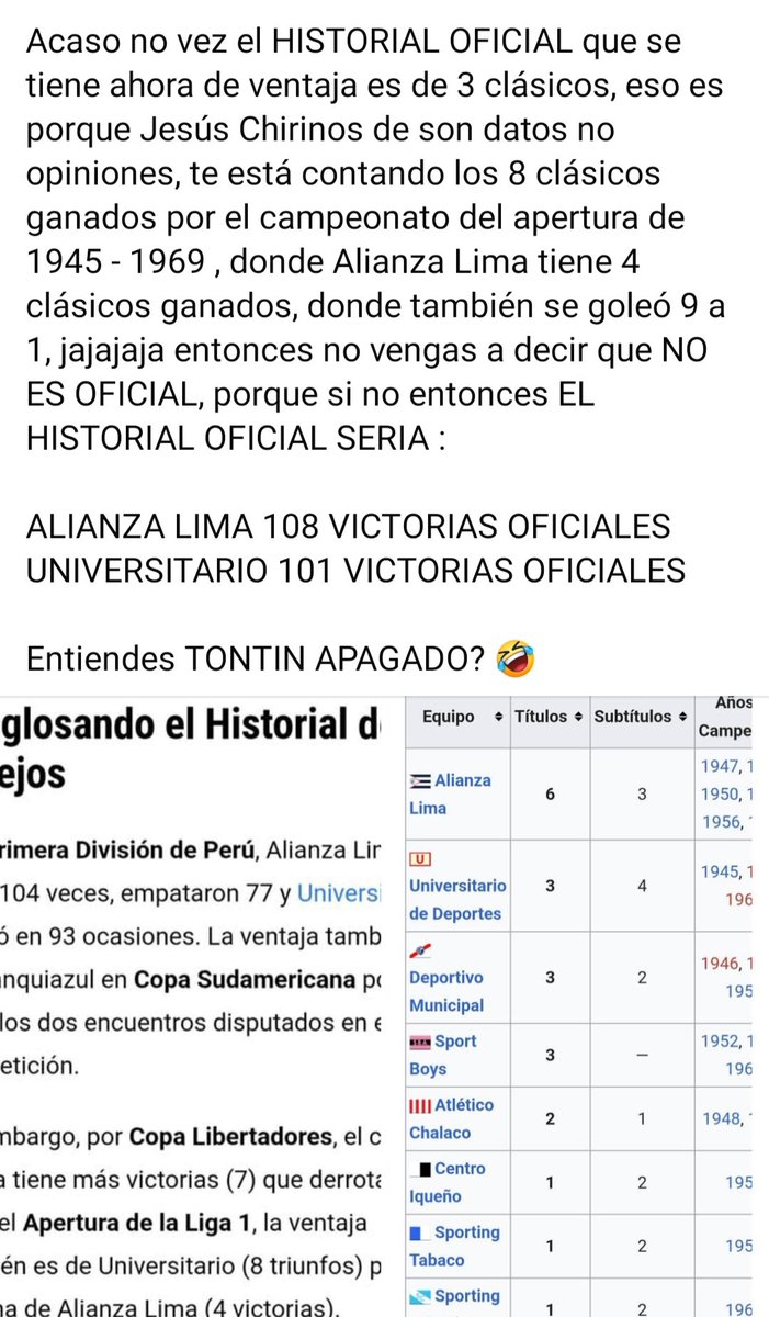 LOS 200 AÑOS DEL PERÚ SON ALIANCISTAS 💙💙💙💙 tweet media