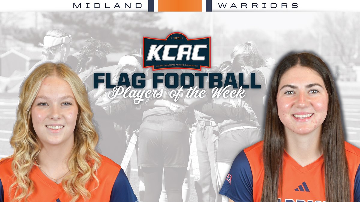 Midland_Sports's tweet photo. FLAG: Midland Sweeps KCAC Flag Football Weekly Honors (@MidlandU_WFlag)
https://t.co/gA8DKX31qL https://t.co/kR8o4cn1kL