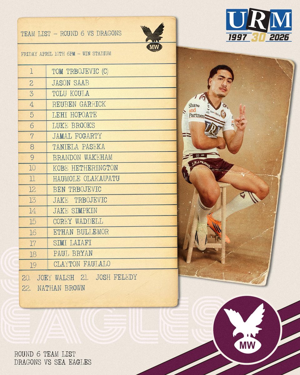 Manly Warringah Sea Eagles tweet media
