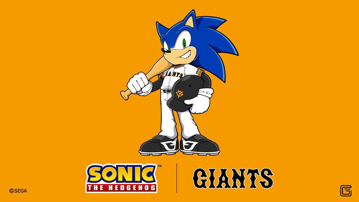 TokyoGiants's tweet photo. 「ソニック・ザ・ヘッジホッグ」コラボの特別イラストを公開👏

グッズ付き企画チケットは、4/18より一般販売開始👍
https://t.co/PLV787wd7M https://t.co/24aDUQGES6