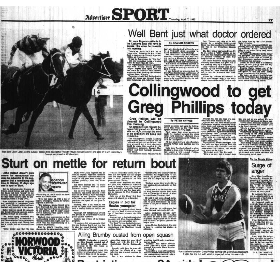 SANFL 1983 season (after ‘75-82) on 43-year delay tweet media
