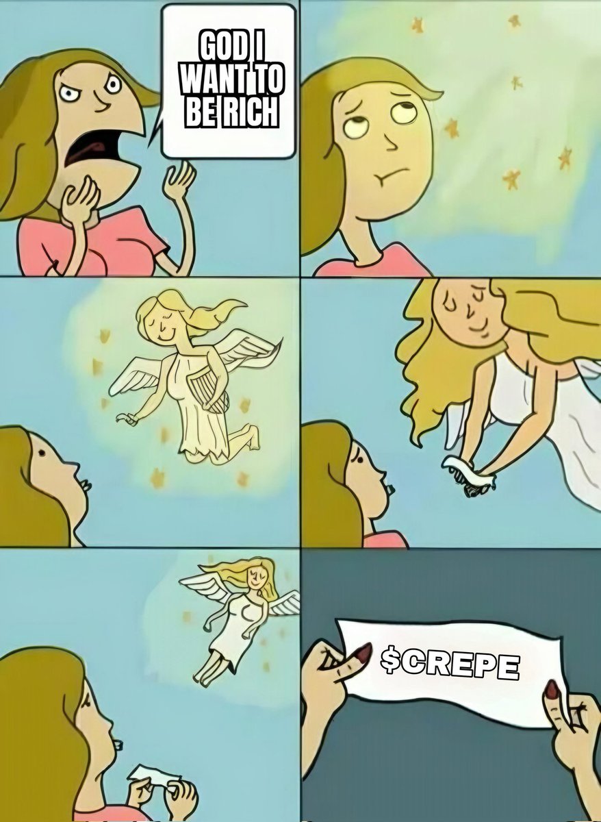 Here is my meme submission 
Thank you so much for this wonderful opportunity 

#CrepeAirdrop $CrepeOnRoqqu
@Roqqupay 
$CREPE to the moon