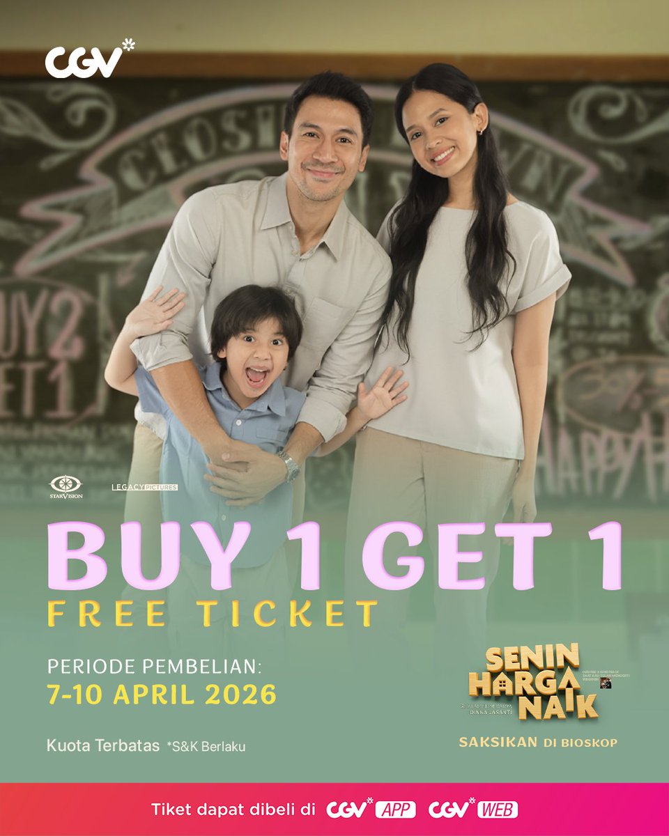 FILM SENIN HARGA NAIK DI BIOSKOP! tweet media