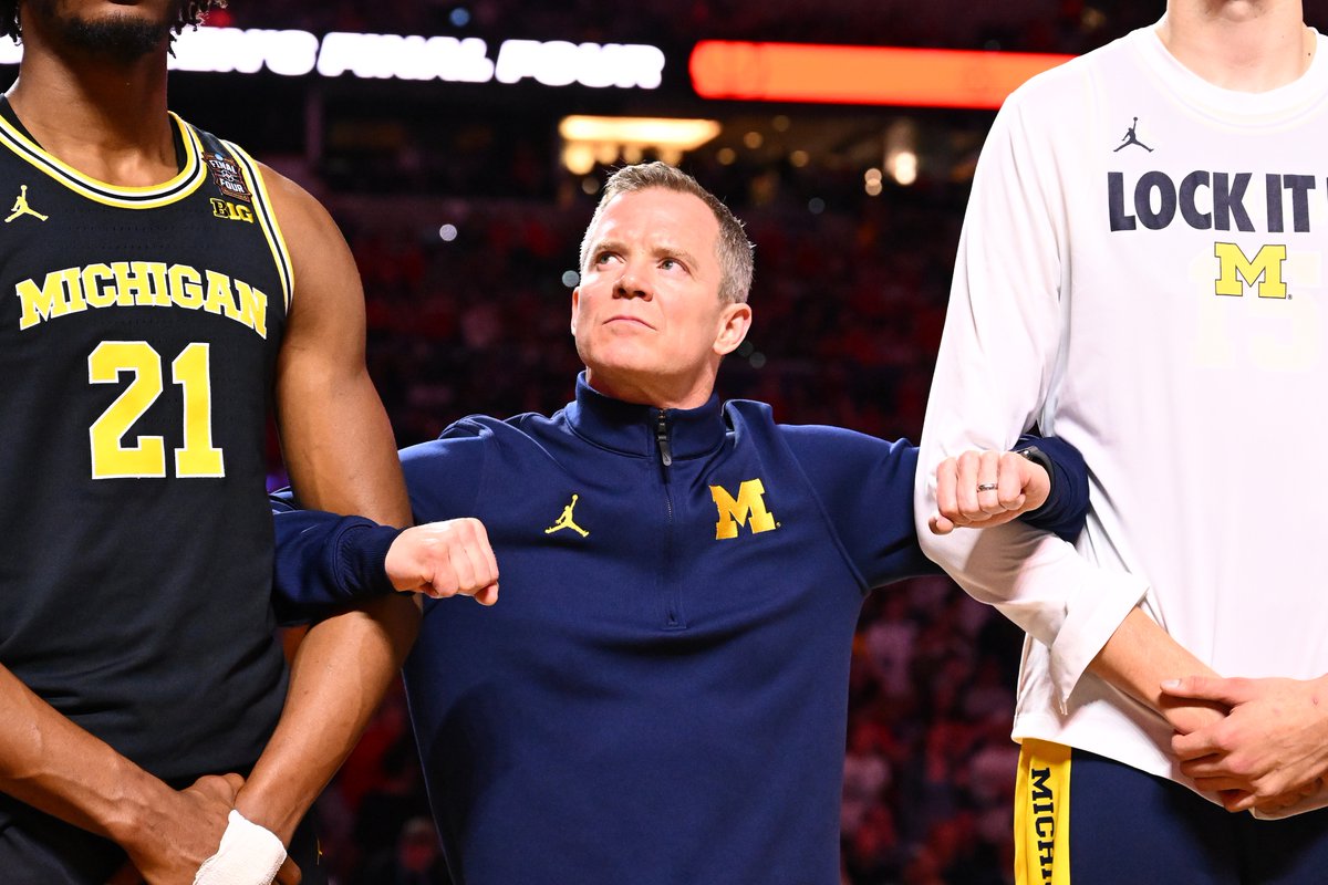BetMGM's tweet photo. Dusty May...

-Takes FAU to the Final Four in 2023
-Inherits a 8-win Michigan team
-Got a haul in the transfer portal
-Wins the National Championship in 2nd year

Give him a lifetime contract https://t.co/vrTQAhgYUm