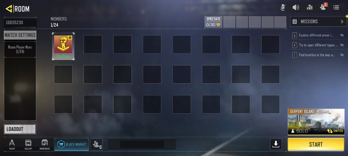 origaries's tweet photo. In the test server, there is a private match for DMZ Recon.

You can play solo or in a trio on the Serpent Island and 21B maps, with Normal and Hard modes available.

#codm #codmobile #ariestyle https://t.co/44D7eDxIF6