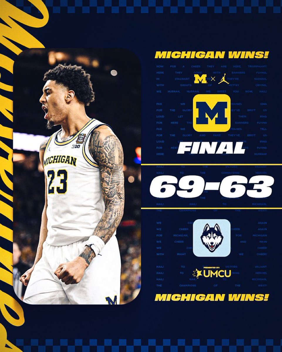 RBsSportsPlays's tweet photo. LIKE/RETWEET Giving 5 People a FREE Week of ALL Access VIP 🍾 

BOOOOOOOMMMMMMMM

CASH the CBB Double Whammyyyy

UConn Huskies +7.5 -110 (2 Units)✅✅
UConn/Michigan U147.5 -115 (2 Units)✅✅

March Madness Bangers 20-5 (80%) +32.2 Units

Let’s F*cking DANCE Babyyy🕺🏻 https://t.co/O1ubr7aREM