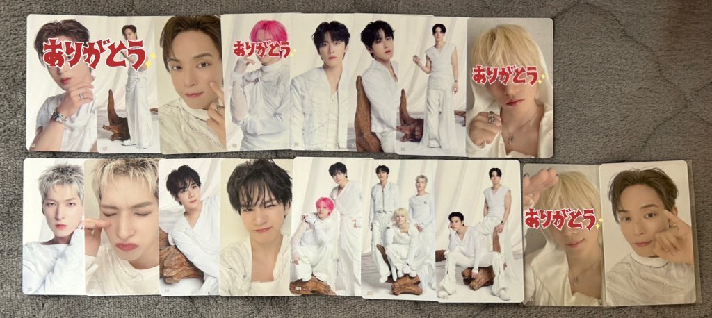 ruru_jam__'s tweet photo. JO1 JO1DER SHOW 2026 EIEN 永縁トレカ 交換

【譲】1枚目
與那城 140
河野 133 134
佐藤135
金城 132 138
豆原 134 137
7000円トレカ 與那城142
R129 
R133 
R135

【求】2枚目
白岩 🤍以外

4/22京セラor大阪,神戸付近手渡し希望です

お気軽にお声掛けください☺︎
 #JO1交換 https://t.co/AaRuL6LDBk