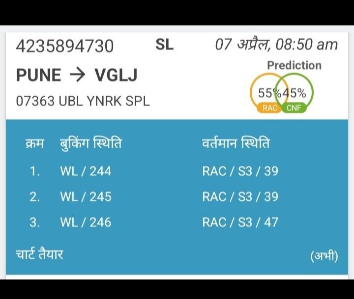 सर हमें rac  में आधा-आधा सीट मिला है
दूसरे यात्री RAC S3 47 आधा सीट पर बैठ नहीं दे रहे हैं सर तुरंत स्टॉप भेज कर समस्या का समाधान करें 
<a href="/RailMadad/">RailMadad</a> 
<a href="/drmpune/">DRM Pune</a> 
<a href="/RailwaySeva/">RailwaySeva</a>