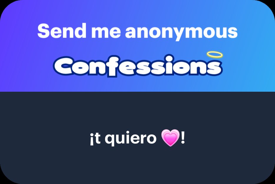 1: soy de argentina ¿y vos?

2: también te quiero!♡