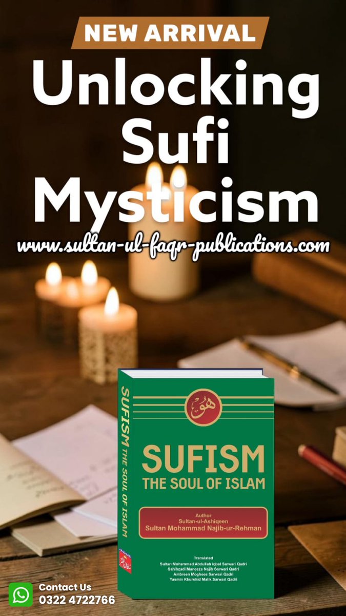 SF_Publications's tweet photo. 🛒 Order Now:
https://t.co/s7HSjOKH4m

Price: 💰Rs.3800/- only
🖋 Language: English

Author: Sultan-ul-Ashiqeen Sultan Mohammad Najib-ur-Rehman

📲 For Inquiries Call:
0322-4722766

#sultanulashiqeen #sultanulfaqrpublications #sultanbahoo #sufism_the_soul_of_islam https://t.co/RwnHysUnCf