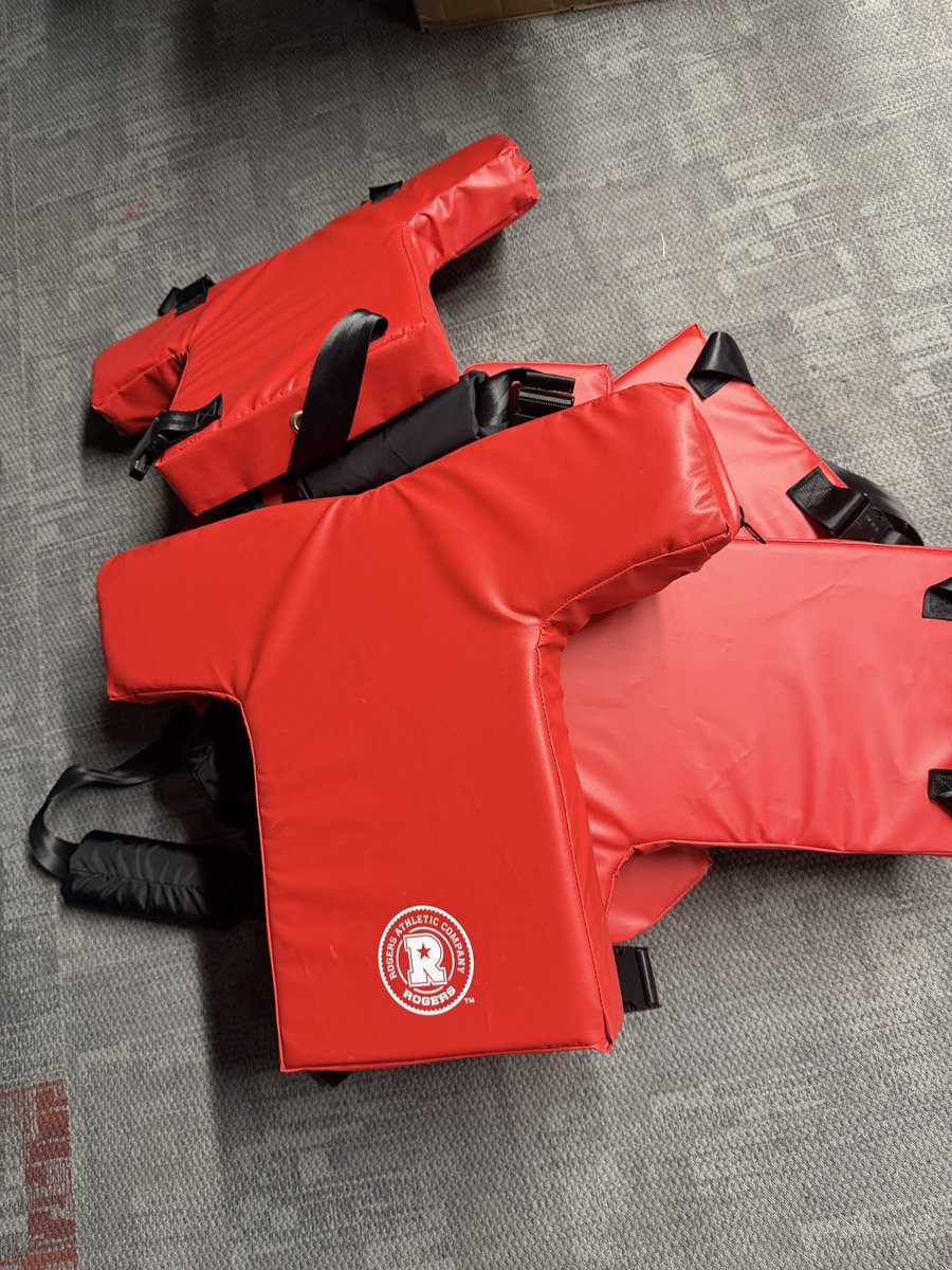 CoachHammer4's tweet photo. My OL coach was in a great mood after these were delivered today! @rogersathletic https://t.co/lLNhKieFaM