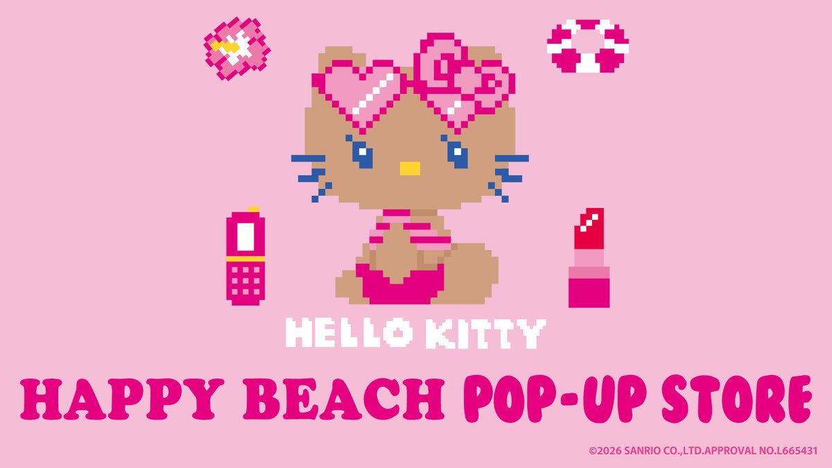 ⚠️POP UP SHOP情報📣🆕／ 「SANRIO CHARACTERS HAPPY BEACH POP-UP