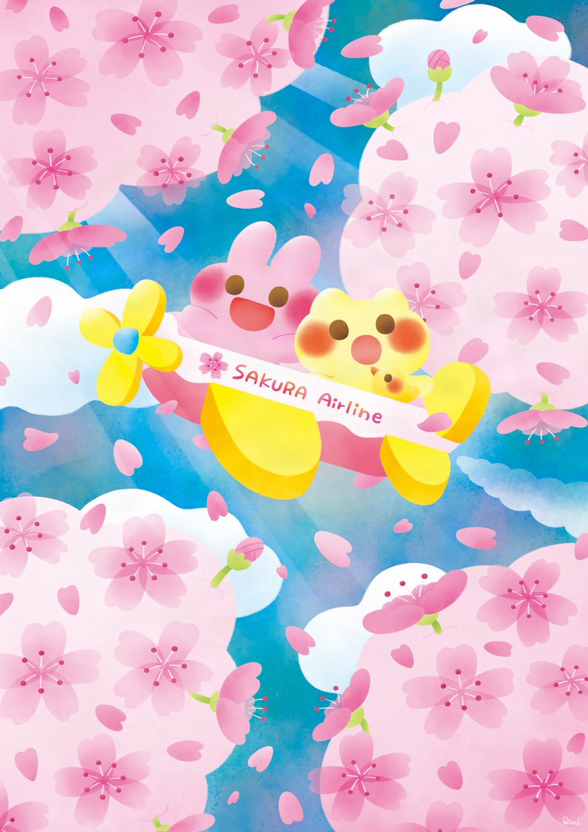 遅くなりましたが、桜Exhibition2026本会期終了しました！お越しくださった皆さま、ありがとうございました！こちらが展示してた作品でした☺️🌸
「桜色の空へ」

#桜Ex2026 #イラスト #illustration