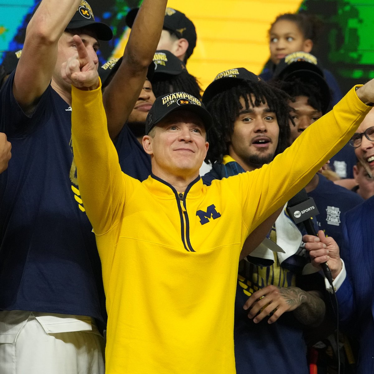 Michigan Under Dusty May

🟨 63 total wins
🔹 Back-to-Back Tournament Appearances
🟨 Big Ten Champions (2025)
🔹 AP No. 1 Seed (2026)
🟨 National Champions (2026)