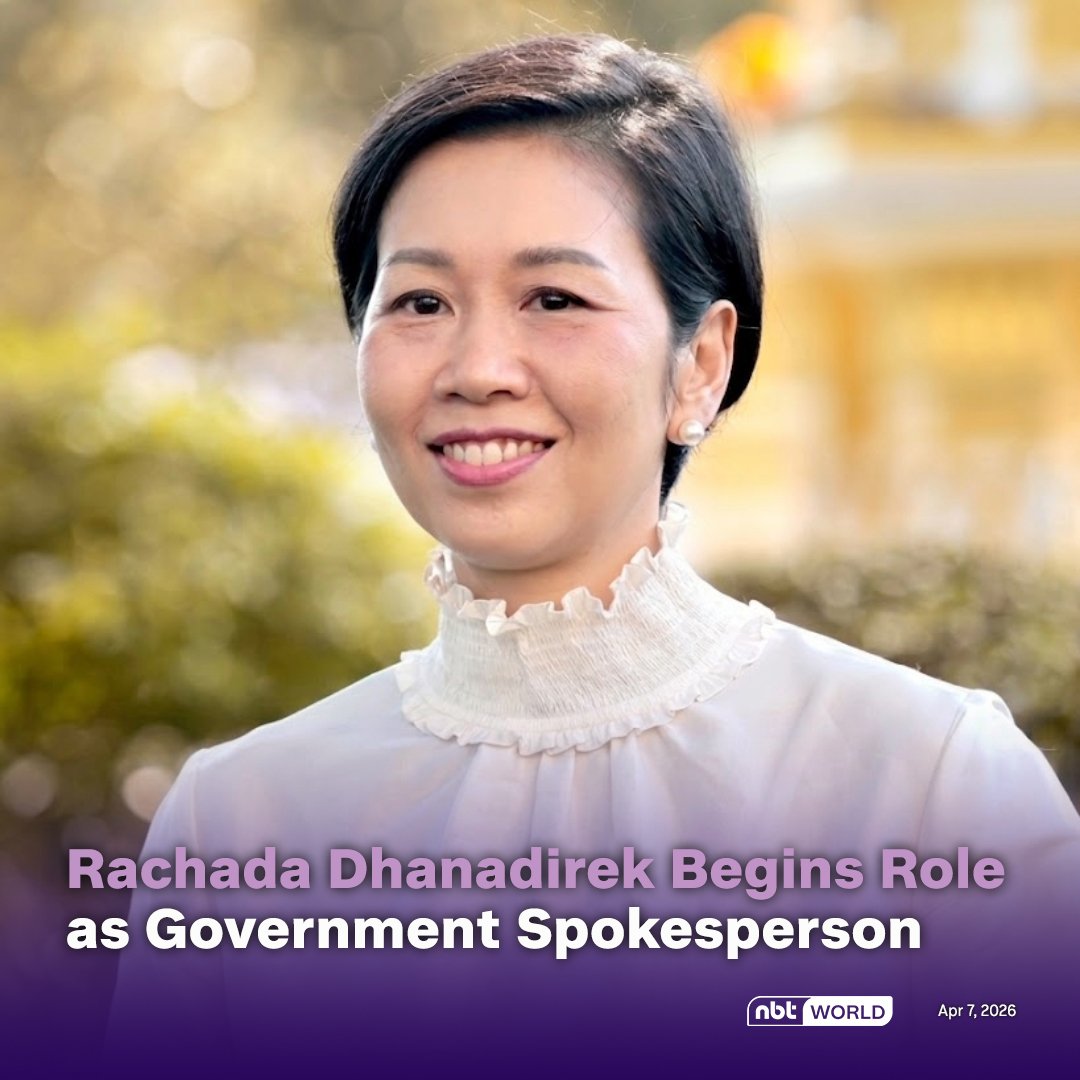 NBTWORLDNews's tweet image. Government Spokesperson Rachada Dhanadirek visited Government House this morning (Apr 7) to pay respects at sacred sites as she began her duties in the role. 

See more: Facebook.com/nbtworld 

#Rachada #GovernmentSpokesperson #PublicCommunication #Government #ThailandGov