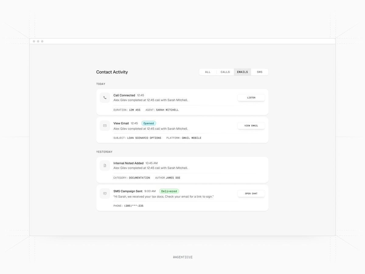 Custom component (Mortgage) ⚫.

w/ <a href="/AgenticUi/">Agentic Design System</a>