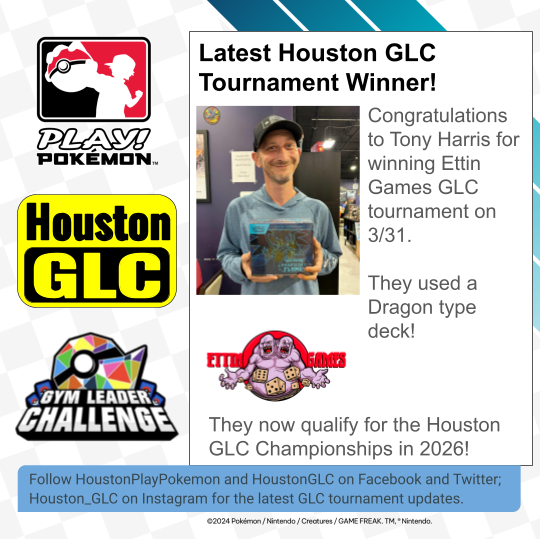 ***RECENT HOUSTON GLC WINNER ALERT***