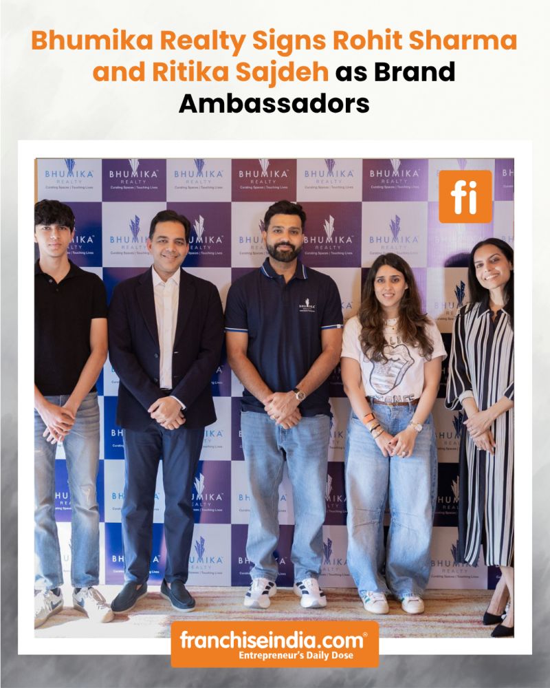 FranchiseIndia's tweet image. Bhumika Realty welcomes Rohit Sharma &amp;amp; Ritika Sajdeh as brand ambassadors 🏡✨
A step forward in redefining design, quality, and excellence as we grow across key markets.

Read more: shorturl.at/ngmt2

#BhumikaRealty #BrandAmbassadors #RealEstate #Growth #DesignExcellence