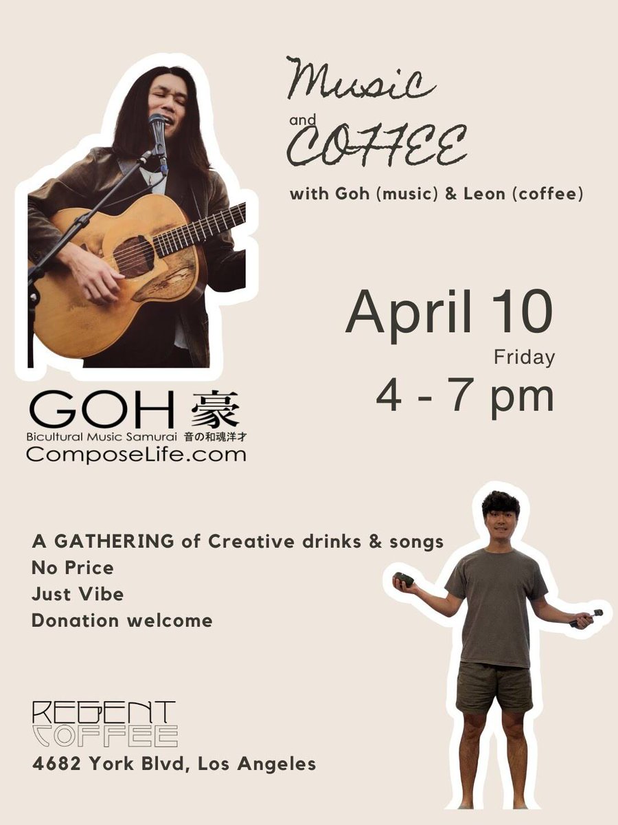 supportgoh's tweet photo. Two shows coming up in LA... in Eagle Rock (pix2), in Studio City (pix1), plus Across Waters (pix3), and my current tour album https://t.co/pGn9gIOVmX is growing. This Saturday and Sunday, see me in Joshua Tree for two gallery events listed at https://t.co/kJjik7OZhR my website. https://t.co/92zMSYyFu4