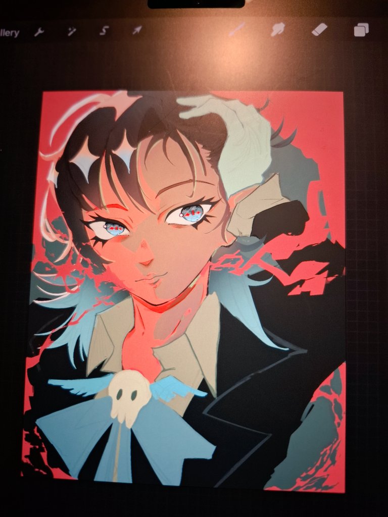 Akulire's tweet photo. Wip still need to render this but am tired #wip #digitalart #adofanart #ado https://t.co/YEDGq4sQp5