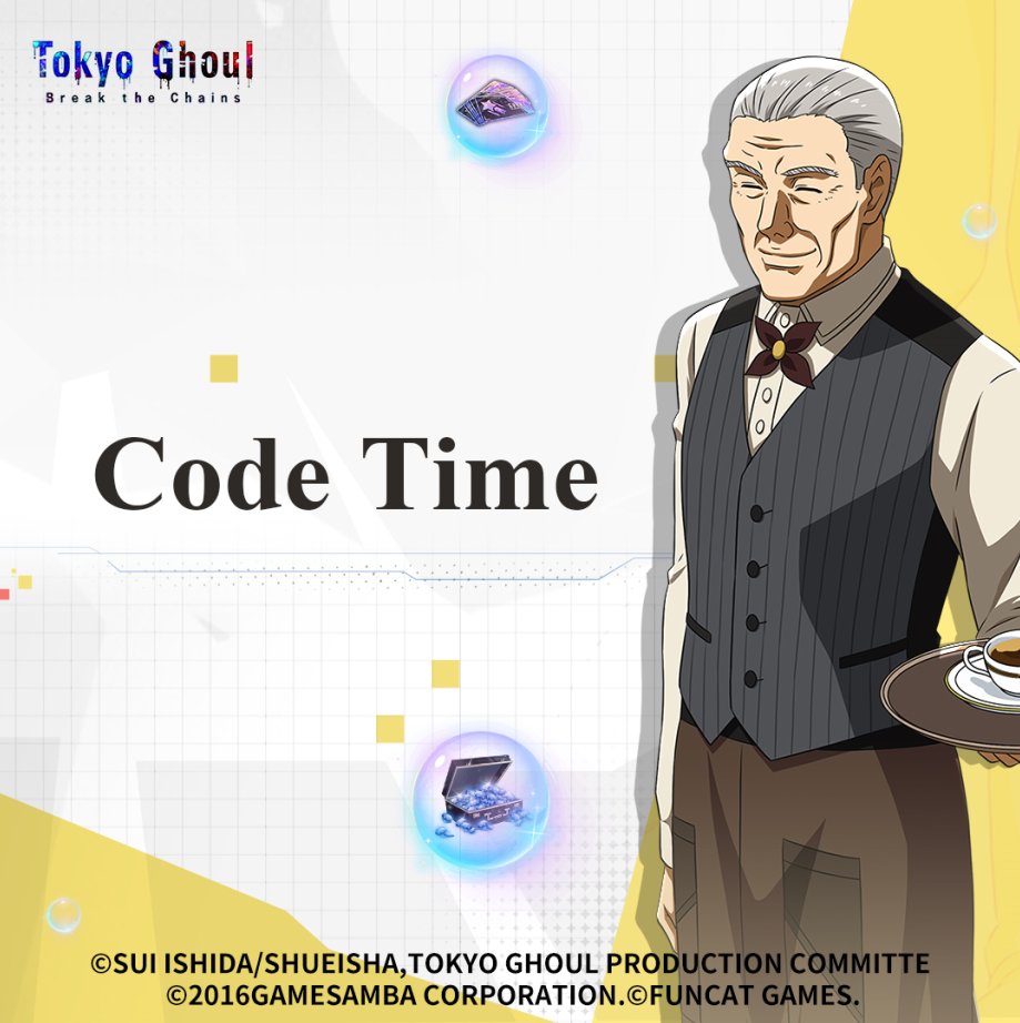 tgbreakthechain's tweet image. #CodeTime #Monday #Rewards

🌟 Greetings!
Monday marks the start of a new week! To kick it off, we’ve prepared a small gift for you.
Use the code below to claim some great items. Enjoy!
🎁Code: mon2lucky413
​
---- ​ Tokyo Ghoul: Break the Chains ---
APP Store: