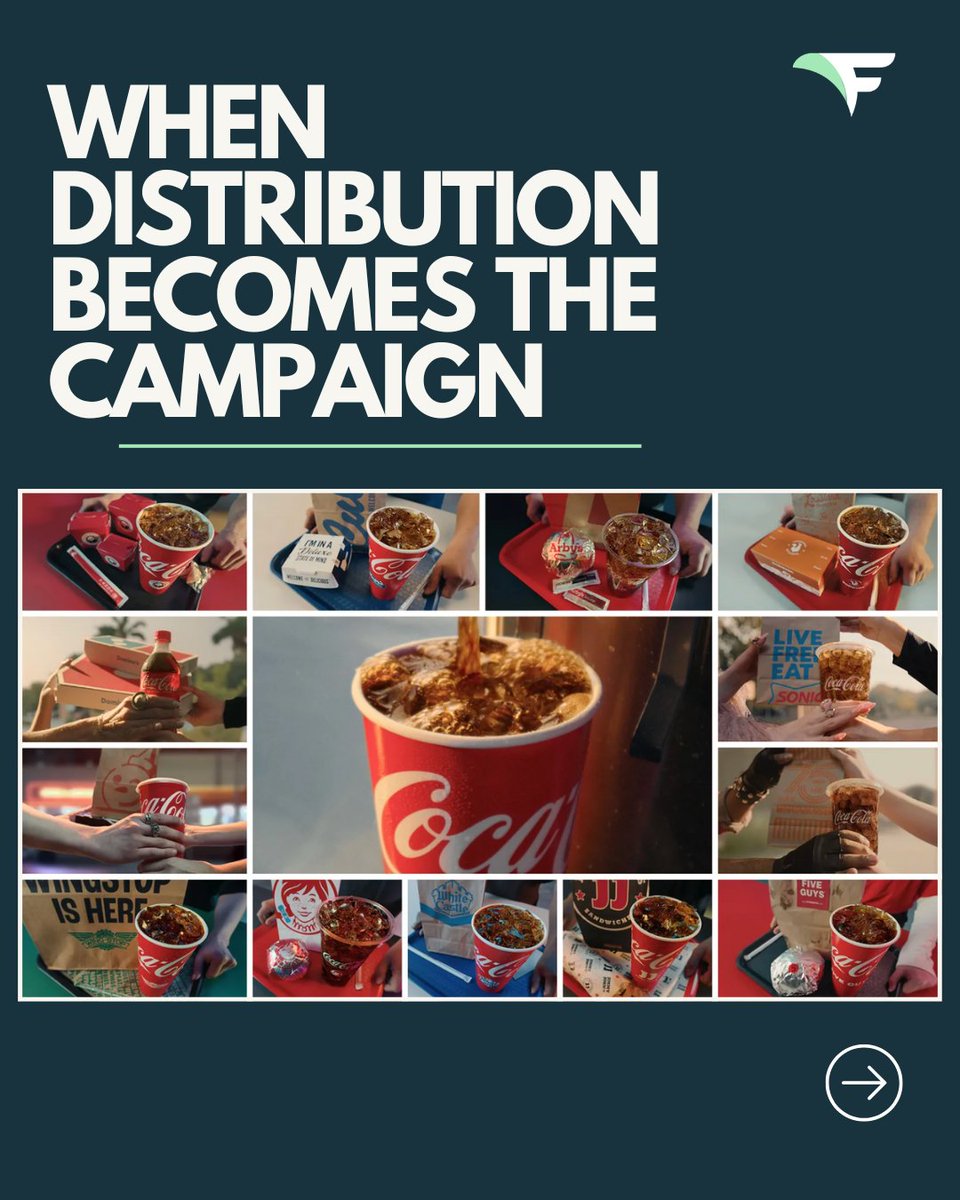 flyingvgroup's tweet image. Coca-Cola’s new “And a Coke” campaign works because it turns a familiar consumer habit into the story.

Looking for Your Last Marketing Agency? Contact us → bit.ly/40Krn61

#FlyingVGroup #CocaCola

#MarketingCampaign #FlyingVGroup #CocaCola